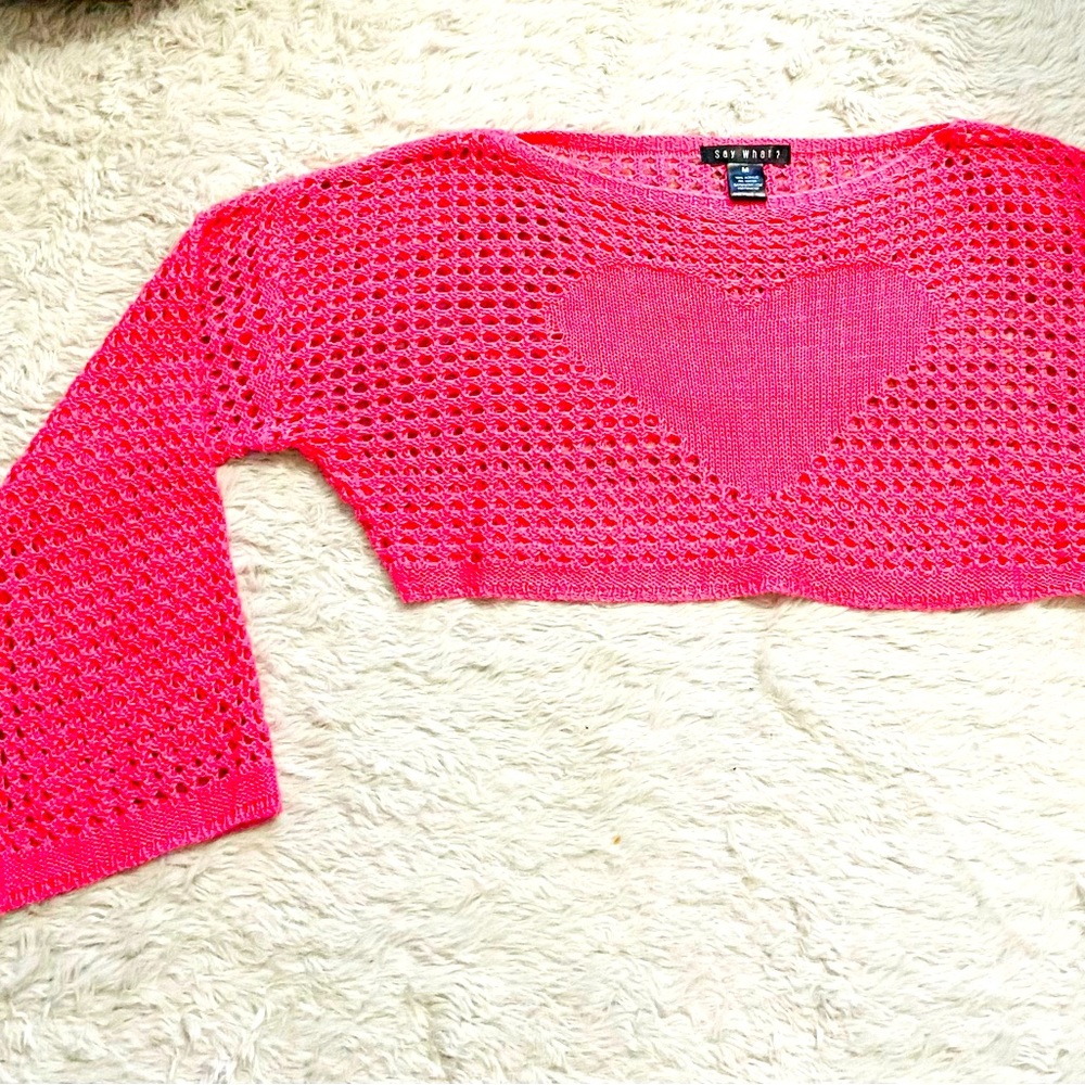 Say What? Flare arms sweater
